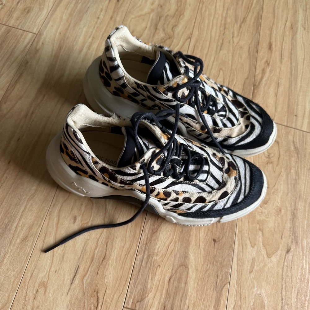 Mark Nason Leopard Print Sneakers